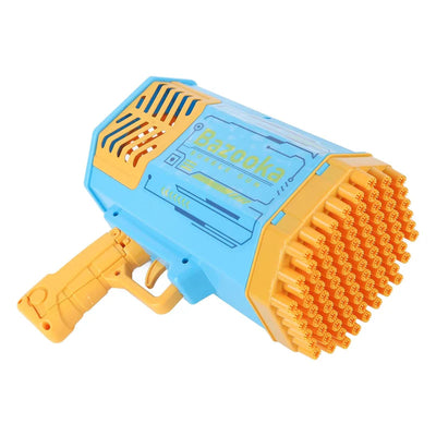 Bazooka Bubble Gun Machine – 69 Holes Bubble Maker with Lights | Kids Outdoor Toy
