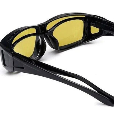 Dervin Yellow Driving Easy Day and Night Men's and Women's Sunglasses (Yellow) (pack of 2)
