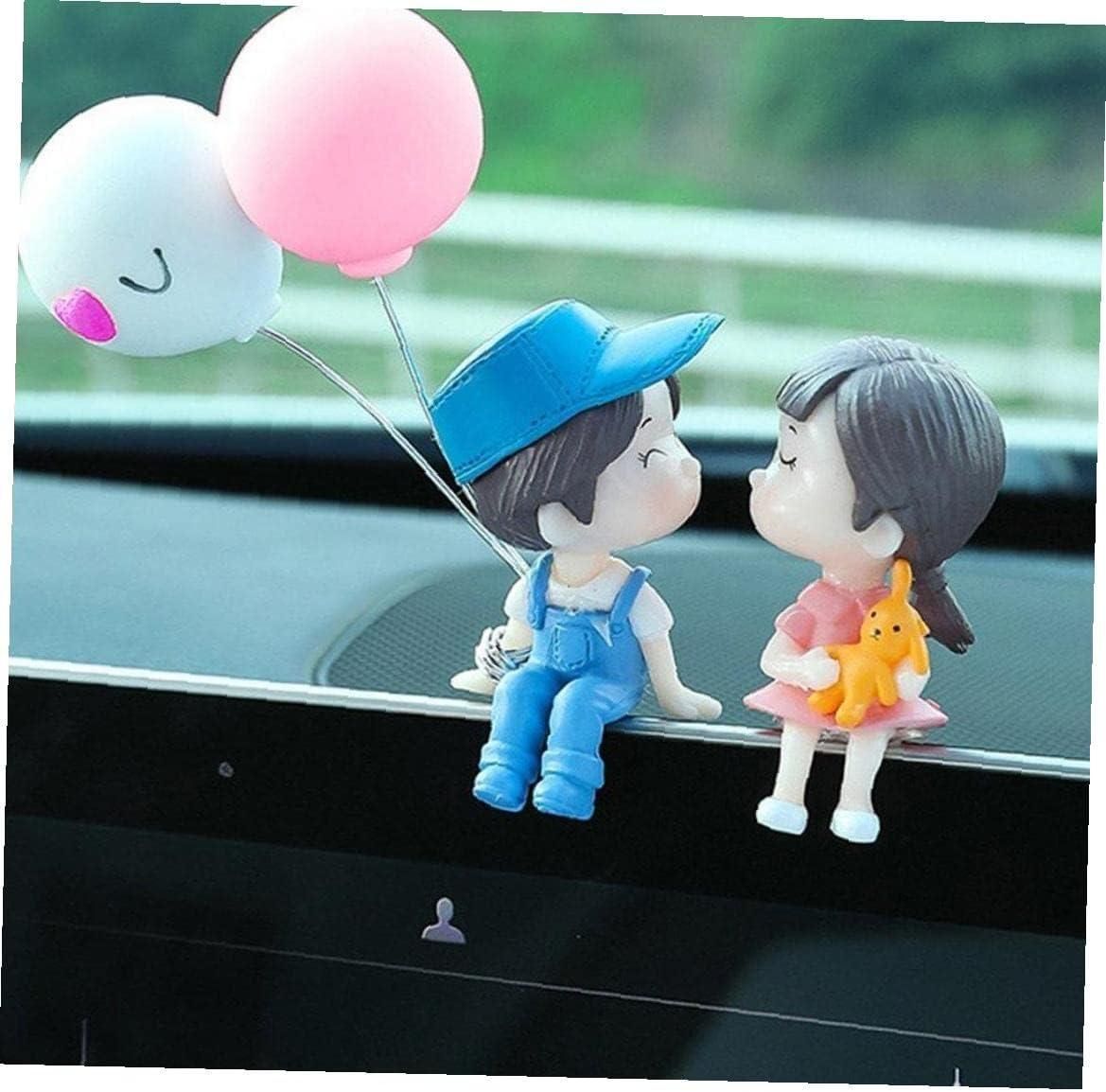 Couple Car Decoration | Cute Cartoon Lovers Figurine | Romantic Dashboard Toy