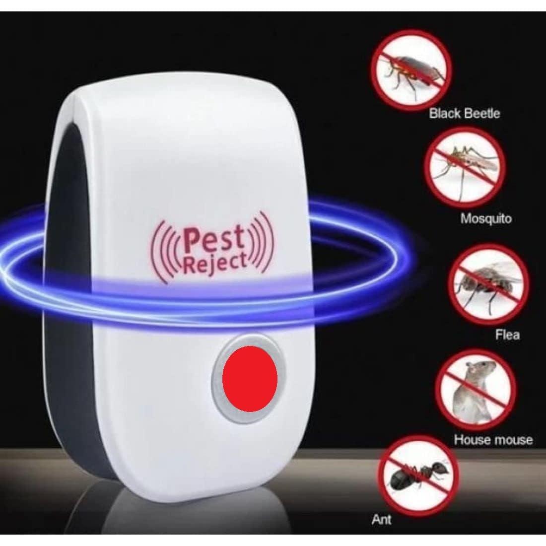 Ultrasonic Pest Repeller (Pack of 2) – Mosquito, Cockroach, Rat, Lizard & Insect Control | Eco-Friendly Plug-in Device