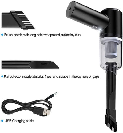 Portable Air Duster & Wireless Mini Vacuum Cleaner for Electronics, PC, Keyboard, Camera & Home Appliances
