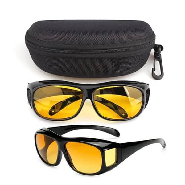 Dervin Yellow Driving Easy Day and Night Men's and Women's Sunglasses (Yellow) (pack of 2)