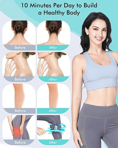 Neck and Shoulder Massager Roller | Manual Muscle Relaxer | Pain Relief Tool