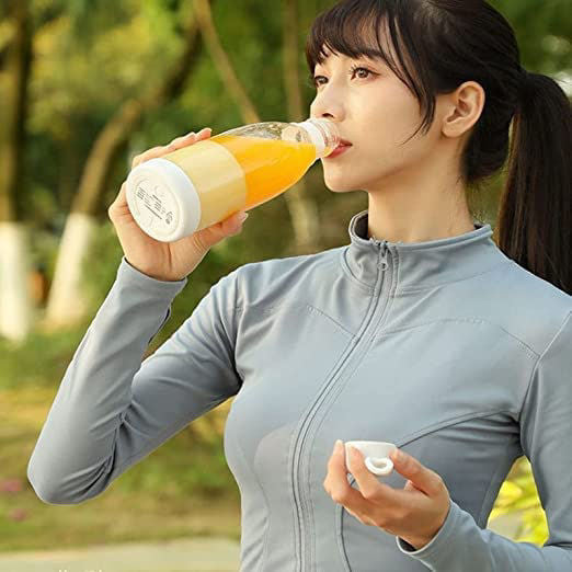 Portable USB Juicer Blender Bottle | Rechargeable Smoothie Maker | Mini Fruit Mixer(420 ml)